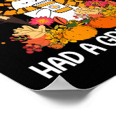 Humpty Funny Dumpty had een geweldige Herfst Happy Poster (Hoek)