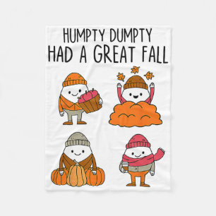 Humpty had een grote Herfst in het najaar van de d Fleece Deken