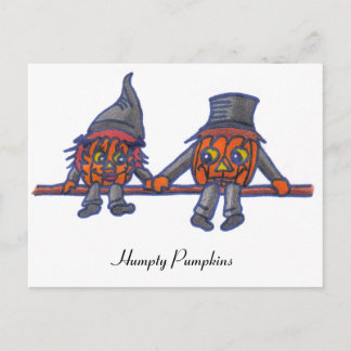 Humpty Pumpkins...briefkaart Briefkaart