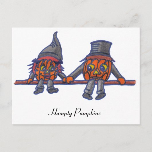 Humpty Pumpkins...briefkaart Briefkaart (Voorkant)