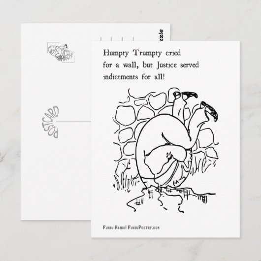 Humpty Trumpty Briefkaart (Voorkant / Achterkant)