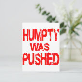 Humpty was geduwd briefkaart (Staand voorkant)