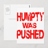 Humpty was geduwd briefkaart (Voorkant / Achterkant)