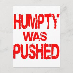 Humpty was geduwd briefkaart