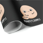 Humpty's Dumpy Funny Egg Poop Pun Dark BG Cadeaupapier (Rol Hoek)