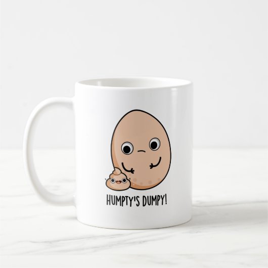 Humpty's Dumpy Funny Egg Poop Pun Koffiemok (Links)