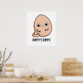 Humpty's Dumpy Funny Egg Poop Pun Poster (Keuken)