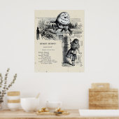 Humpy Dumpty illustratie Poster (Keuken)
