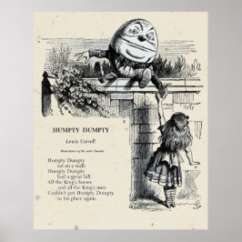 Humpy Dumpty illustratie Poster