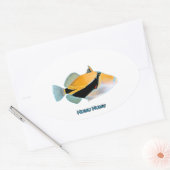 Humu Humu Fish Ovale Sticker (Envelop)