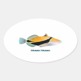 Humu Humu Fish Ovale Sticker