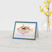 Humuhumu Apua'a Fish Kaart (Gele Bloem)