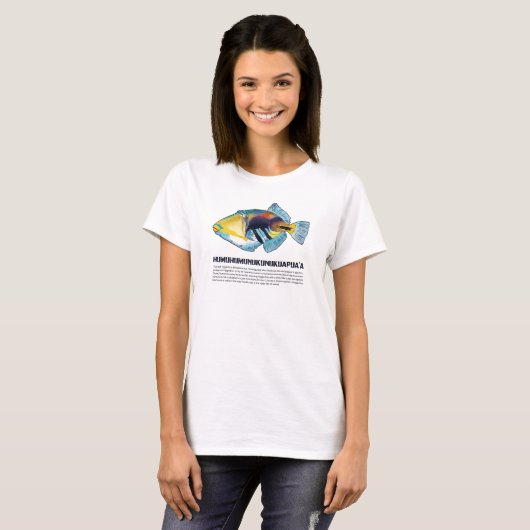 Humuhumu Hawaii Triggervis T-shirt (Voorkant volledig)