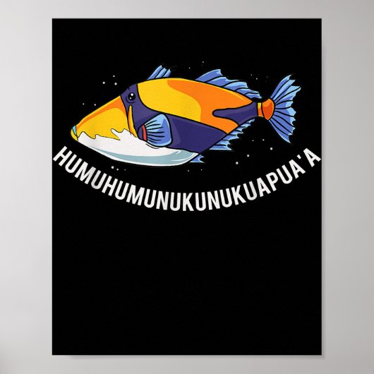 Humuhumunukunukuapua'a Hawaiian State Fish  Poster (Voorkant)