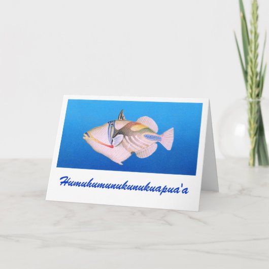 Humuhumunukunukuapua'a Kaart (Voorkant)