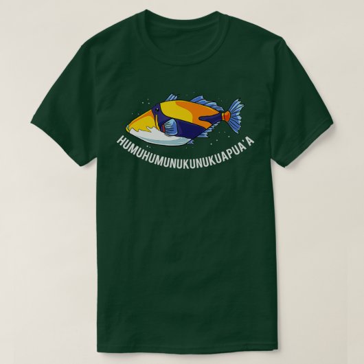 Humuhumunukunukuapuaa Overheidsvis in Hawaiian T-shirt (Design voorkant)