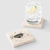 Humuhumunukunukuapua'a Stenen Onderzetter (Zijkant)