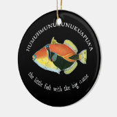 Humuhumunukunukuapua'a The Hawaiin Triggerfish Keramisch Ornament (Links)