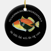Humuhumunukunukuapua'a The Hawaiin Triggerfish Keramisch Ornament (Achterkant)