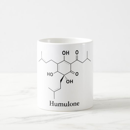 Humulone Molecule Chemie Bierliefhebbers Koffiemok (Center)