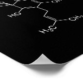 Humulone Molecule Geeky Beer Brewing Science Poster (Hoek)