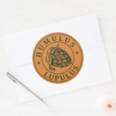Humulus lupulus hop voor ambachtelijk bier ronde sticker (Envelop)