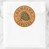Humulus lupulus hop voor ambachtelijk bier ronde sticker (Tas)