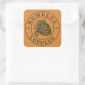 Humulus lupulus sticker vierkant (Tas)
