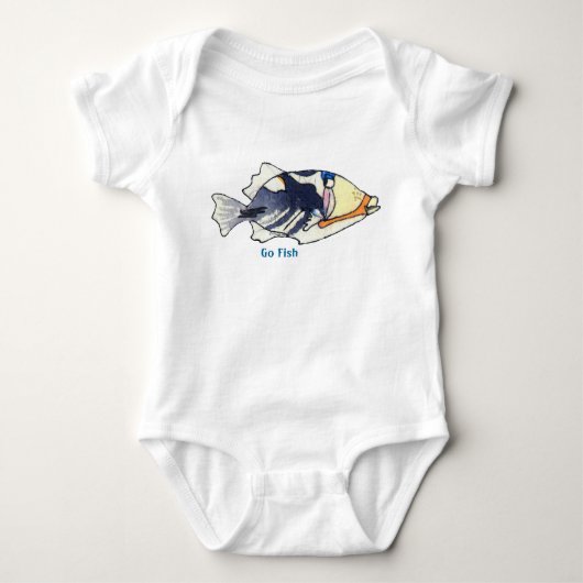 Humunuku Cartoon Fish Cute Custom Romper (Voorkant)
