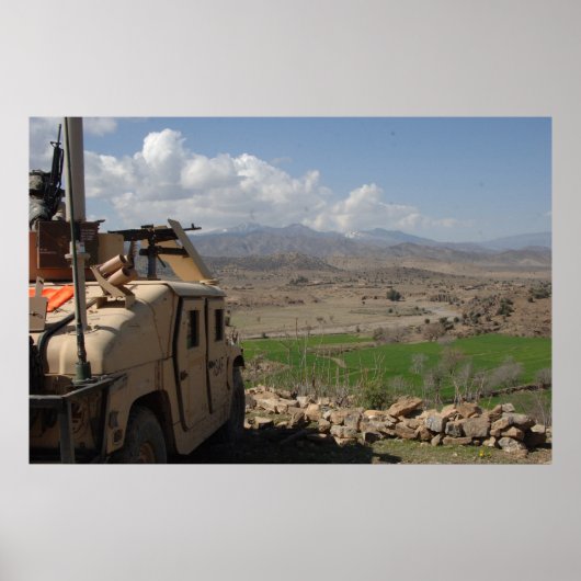 Humvee in Afghanistan Poster (Voorkant)