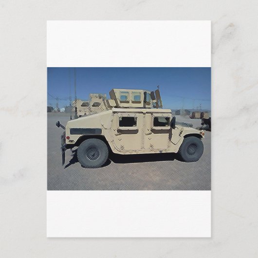 HUMVEE VERENIGDE STATEN MILITAIR BRIEFKAART (Voorkant)