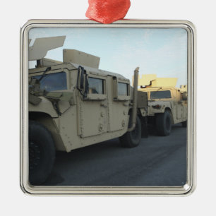 Humvees zit op de pier van Morehead City Metalen Ornament
