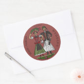 Hun Couple Chili Oil Ronde Sticker (Envelop)