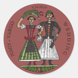 Hun Couple Chili Oil Ronde Sticker