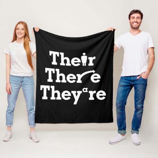 "Hun, daar, ze zijn" Fleece Deken (In situ)