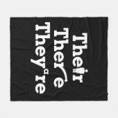 "Hun, daar, ze zijn" Fleece Deken (Voorkant (Horizontaal))