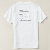 Hun Daar Ze Zijn Grammatica T-shirt (Design achterkant)