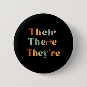 Hun Daar Ze Zijn Grappige Engelse Leraar Oma P Ronde Button 5,7 Cm