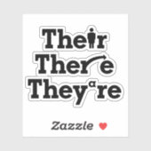 "Hun, daar, ze zijn" Sticker (Vel)