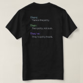 Hun Daar Ze Zijn Taal T-Shirt (Design achterkant)