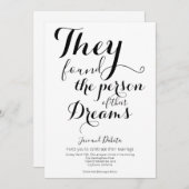 Hun Dream Person Non-Binary LGBTQ Wedding Kaart (Voorkant / Achterkant)