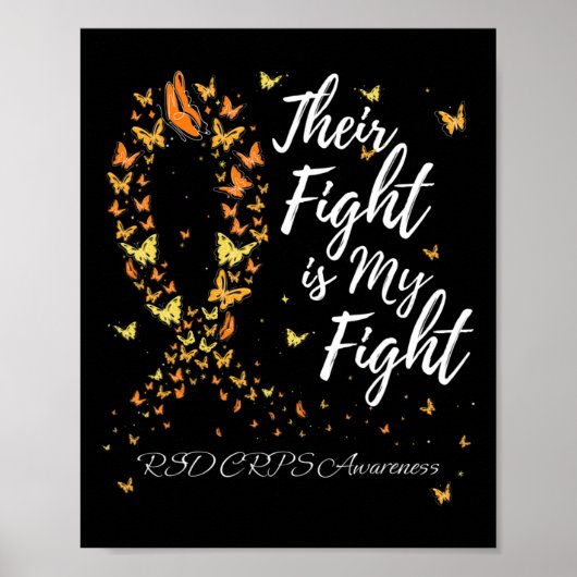 Hun gevecht is mijn gevecht RSD CRPS Awareness 1 Poster (Voorkant)