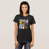 Hun grootste fan honkbal grootvader van bal t-shirt (Voorkant volledig)