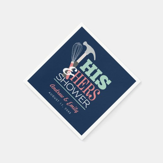 Hun & Haar Hamer Garde Handig Koppel Bruisfeest Servet (Hoek)