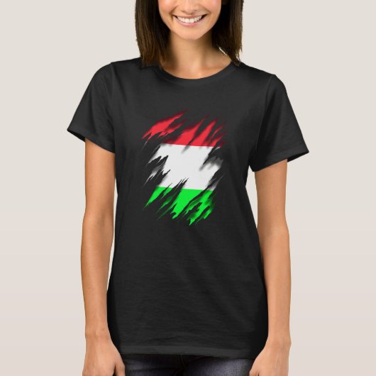 Hun Hongaarse vlag T-shirt (Voorkant)