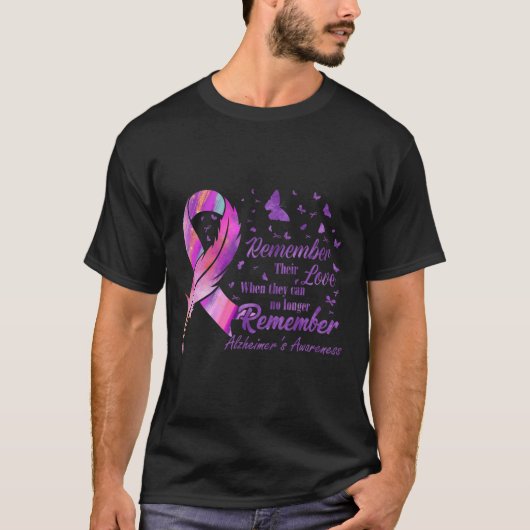 Hun liefde Alzheimerheimer's Awareness T-shirt (Voorkant)
