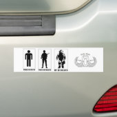Hun man...Je man...mijn man bumper Bumpersticker (Op auto)