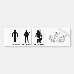 Hun man...Je man...mijn man bumper Bumpersticker