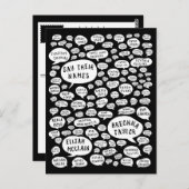 hun naam briefkaart (Voorkant / Achterkant)