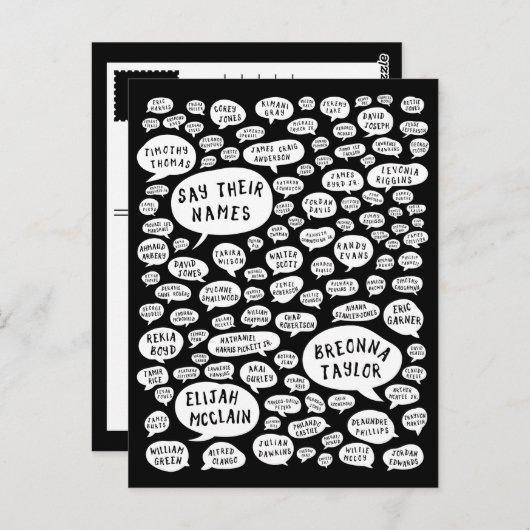 hun naam briefkaart (Voorkant / Achterkant)